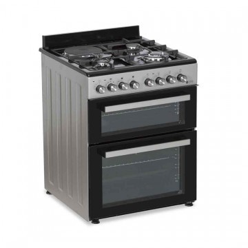Thermogatz TGS 8001 IX Κουζίνα Υγραερίου & Ρεύματος 92lt με Εστίες Υγραερίου & Ρεύματος Π60εκ. Inox